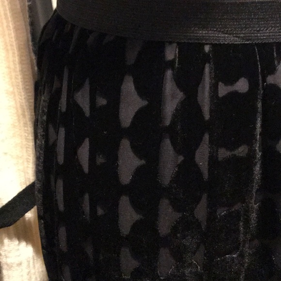 NWT ZOZO Black Velvet Pattern Midi Skirt - Picture 3 of 6